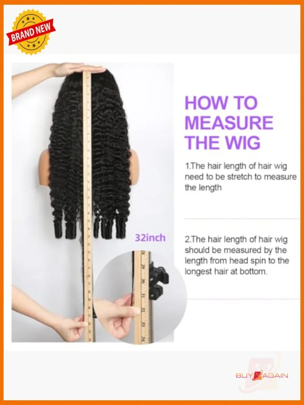 13x6 Full Lace Frontal Wig Burmese Curly Human Hair 32 Inch